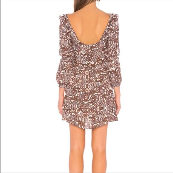 For the Love of Lemons Paisley Pink Mini Dress Womens X-Small - Picture 2 of 16